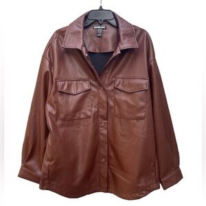 Charlotte Russe Faux Leather Blazer